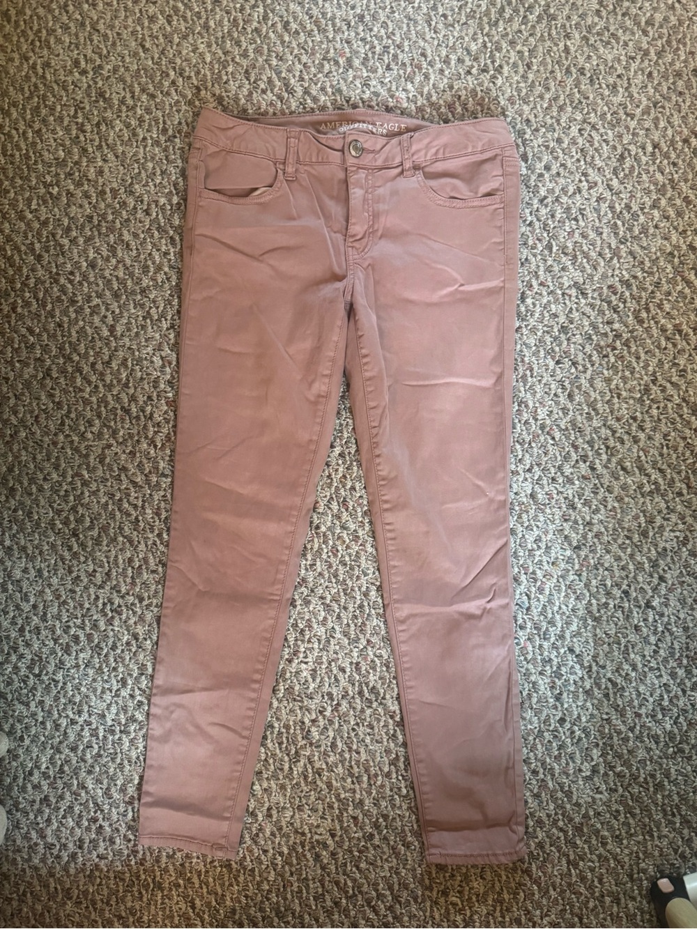 Dusty Rose Skinny Pants